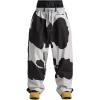 GSOU SNOW Mens Snow Pants Women Baggy Snowboard Pants Loose Fit Insulated Windproof Waterproof for Ski Hiking Winter Outdoor(Cow)