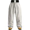 GSOU SNOW Mens Snow Pants Women Baggy Snowboard Pants Loose Fit Insulated Windproof Waterproof for Ski Hiking Winter Outdoor(Off-white)