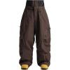 GSOU SNOW Men’s Snowboard Pants Waterproof Women Baggy Ski Pants Reflective Stripe Insulated Winter Snow Pants(Deep Coffee)