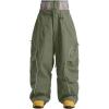 GSOU SNOW Men’s Snowboard Pants Waterproof Women Baggy Ski Pants Reflective Stripe Insulated Winter Snow Pants(Green)