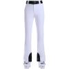 GSOU SNOW Ski Pants Women Snowboard Snow Pants Slim Insulated Warm Waterproof Windproof Winter Outdoor(White)