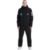 GSOU SNOW Ski Suits Women Men One Piece Snow Suits Waterproof Windproof Men Snowsuit Insulated Ski Jumpsuit for Snow Sports(Black)