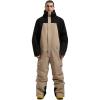 GSOU SNOW Ski Suits Women Men One Piece Snow Suits Waterproof Windproof Men Snowsuit Insulated Ski Jumpsuit for Snow Sports(Black Khaki)