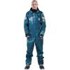 GSOU SNOW Ski Suits Women Men One Piece Snow Suits Waterproof Windproof Men Snowsuit Insulated Ski Jumpsuit for Snow Sports(Blue White)