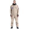 GSOU SNOW Ski Suits Women Men One Piece Snow Suits Waterproof Windproof Men Snowsuit Insulated Ski Jumpsuit for Snow Sports(Khaki)