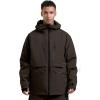 GSOU SNOW Snowboard Jacket Womens Ski Jacket Mens Snow Coat Baggy Waterproof Insulated Winter Hooded Mountain Coats(Dark Brown)