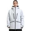GSOU SNOW Snowboard Jacket Womens Ski Jacket Mens Snow Coat Baggy Waterproof Insulated Winter Hooded Mountain Coats(Grey)