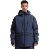 GSOU SNOW Snowboard Jacket Womens Ski Jacket Mens Snow Coat Baggy Waterproof Insulated Winter Hooded Mountain Coats(Navy)