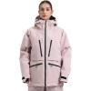 GSOU SNOW Snowboard Jacket Womens Ski Jacket Mens Snow Coat Baggy Waterproof Insulated Winter Hooded Mountain Coats(Pink)