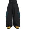 GSOU SNOW Women Men Ski Pants Snowboard Pants Super Baggy Snowboarding Loose Snow Sport Insulation Waterproof Windproof(Black Green)