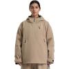 GSOU SNOW Women’s Snowboard Jacket Baggy Ski Jackets Waterproof Snow Hooded Coat Windproof Mountain Winter Outdoor Sports(Caramel)