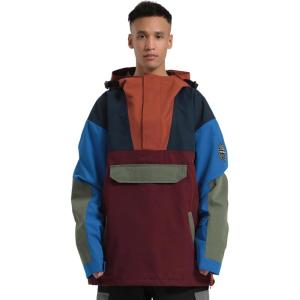 GSOU SNOW Men Ski Jacket Snowboard Snow Coat Warm Winter Waterproof Mountain Hooded(Red Green)
