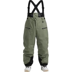 GSOU SNOW Men Snow Bibs Women Baggy Ski Pants Snowboard Overall Insulated Waterproof Windproof Warm Winter(Army Green)