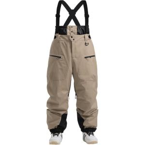 GSOU SNOW Men Snow Bibs Women Baggy Ski Pants Snowboard Overall Insulated Waterproof Windproof Warm Winter(Caramel)