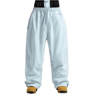 GSOU SNOW Mens Snow Pants Women Baggy Snowboard Pants Loose Fit Insulated Windproof Waterproof for Ski Hiking Winter Outdoor(Ice Blue)
