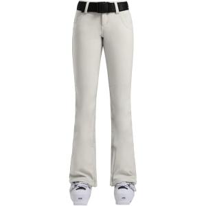 GSOU SNOW Ski Pants Women Slim Snow Pants Waterproof Windproof Warm Womens Snowboard Pants for Winter Sports(Beige)