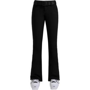 GSOU SNOW Ski Pants Women Slim Snow Pants Waterproof Windproof Warm Womens Snowboard Pants for Winter Sports(Black)