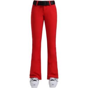 GSOU SNOW Ski Pants Women Slim Snow Pants Waterproof Windproof Warm Womens Snowboard Pants for Winter Sports(Red)