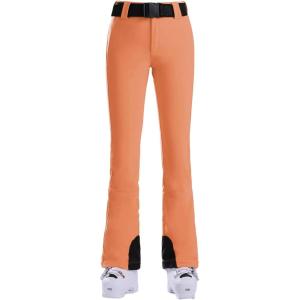 GSOU SNOW Ski Pants Women Snowboard Snow Pants Slim Insulated Warm Waterproof Windproof Winter Outdoor(Light Orange)