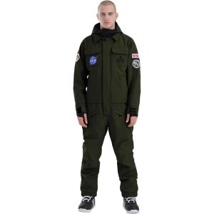 GSOU SNOW Ski Suits Women Men One Piece Snow Suits Waterproof Windproof Men Snowsuit Insulated Ski Jumpsuit for Snow Sports(Army Green)