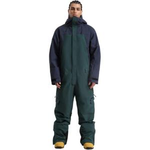 GSOU SNOW Ski Suits Women Men One Piece Snow Suits Waterproof Windproof Men Snowsuit Insulated Ski Jumpsuit for Snow Sports(Navy Green)