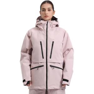 GSOU SNOW Snowboard Jacket Womens Ski Jacket Mens Snow Coat Baggy Waterproof Insulated Winter Hooded Mountain Coats(Pink)