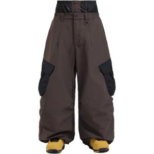 GSOU SNOW Women Men Ski Pants Snowboard Pants Super Baggy Snowboarding Loose Snow Sport Insulation Waterproof Windproof(Coffee Black)