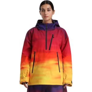 GSOU SNOW Women’s Snowboard Jacket Baggy Ski Jackets Waterproof Snow Hooded Coat Windproof Mountain Winter Outdoor Sports(Yellow)