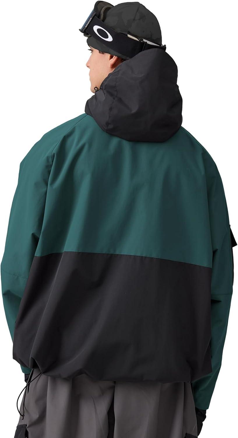 image:imageGSOU SNOW Mens Womens Ski Jacket Baggy Snowboard Coat Waterproof Shell Jacket Snow Hoodie Loose Fit For Winter Outdoor SportsArmy Green