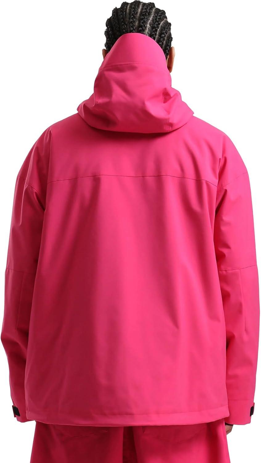 image:imageGSOU SNOW Snowboard Jacket Men Baggy Ski Jacket Waterproof Snow Coat Insulated Hooded Clothes for Winter OutdoorRose