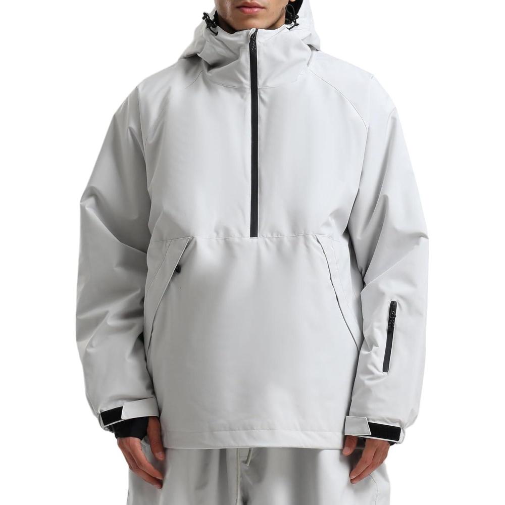 image:imageGSOU SNOW Womens Snowboard Jacket Men Snow Jacket Warm Waterproof Coat Ski Jacket for Winter SportGrey