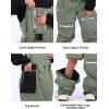 GSOU SNOW Men Snow Pants Snowboard Bibs Baggy Women Ski Pant Snow Bibs Overalls Waterproof Windproof Insulated(Army Green 1)