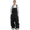 GSOU SNOW Men Snow Pants Snowboard Bibs Baggy Women Ski Pant Snow Bibs Overalls Waterproof Windproof Insulated(Black)
