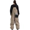 GSOU SNOW Men Snow Pants Snowboard Bibs Baggy Women Ski Pant Snow Bibs Overalls Waterproof Windproof Insulated(Coffee)