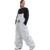 GSOU SNOW Men Snow Pants Snowboard Bibs Baggy Women Ski Pant Snow Bibs Overalls Waterproof Windproof Insulated(Grey 1)