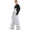 GSOU SNOW Men Snow Pants Snowboard Bibs Baggy Women Ski Pant Snow Bibs Overalls Waterproof Windproof Insulated(Grey 1)