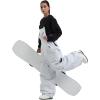GSOU SNOW Men Snow Pants Snowboard Bibs Baggy Women Ski Pant Snow Bibs Overalls Waterproof Windproof Insulated(Grey)