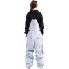 GSOU SNOW Men Snow Pants Snowboard Bibs Baggy Women Ski Pant Snow Bibs Overalls Waterproof Windproof Insulated(Grey)