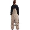 GSOU SNOW Men Snow Pants Snowboard Bibs Baggy Women Ski Pant Snow Bibs Overalls Waterproof Windproof Insulated(Khaki)