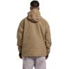 GSOU SNOW Men Snowboard Jacket Ski Coat Snow Pullover Hooded Winter Outdoor Sports Waterproof Windproof(Khaki)
