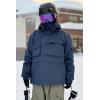 GSOU SNOW Men Snowboard Jacket Ski Coat Snow Pullover Hooded Winter Outdoor Sports Waterproof Windproof(White)