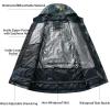 GSOU SNOW Men’s Ski Jacket Snowboard Snow Coat Waterproof Windproof Insulated Winter Mountain Outdoor Sports Hooded Warm(Camouflage)