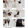 GSOU SNOW Mens Snowboard Jacket Ski Coat Women Waterproof Insulated Baggy Snowboard Coat Winter Hooded Mountain Hiking Warm(Beige)