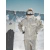 GSOU SNOW Mens Snowboard Jacket Ski Coat Women Waterproof Insulated Baggy Snowboard Coat Winter Hooded Mountain Hiking Warm(Beige)