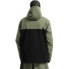 GSOU SNOW Mens Snowboard Jacket Ski Coat Women Waterproof Insulated Baggy Snowboard Coat Winter Hooded Mountain Hiking Warm(Black+army Green)