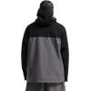 GSOU SNOW Mens Snowboard Jacket Ski Coat Women Waterproof Insulated Baggy Snowboard Coat Winter Hooded Mountain Hiking Warm(Black+charcoal Grey)