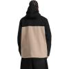 GSOU SNOW Mens Snowboard Jacket Ski Coat Women Waterproof Insulated Baggy Snowboard Coat Winter Hooded Mountain Hiking Warm(Black+khaki)