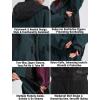 GSOU SNOW Mens Womens Ski Jacket Baggy Snowboard Coat Waterproof Shell Jacket Snow Hoodie Loose Fit For Winter Outdoor Sports(Army Green)