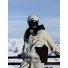 GSOU SNOW Mens Womens Ski Jacket Baggy Snowboard Coat Waterproof Shell Jacket Snow Hoodie Loose Fit For Winter Outdoor Sports(Beige)