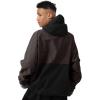 GSOU SNOW Mens Womens Ski Jacket Baggy Snowboard Coat Waterproof Shell Jacket Snow Hoodie Loose Fit For Winter Outdoor Sports(Coffee)